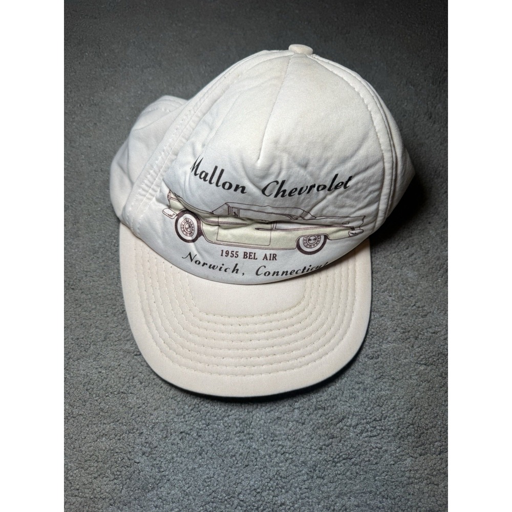 Mallon‎ Chevrolet 1955 Bel Air Hat Norwich CT Snapback Cap Vintage Car